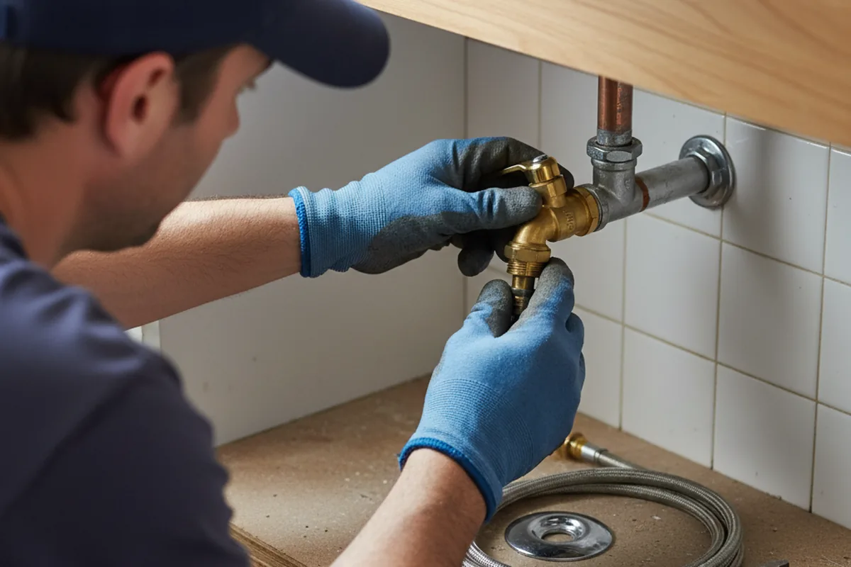 Shutoff valve and fitting work during Emergency Plumbing in Brea